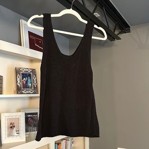 Madewell black sweater tank